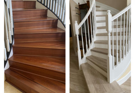 Interior staircase painting in Cutler Bay, FL